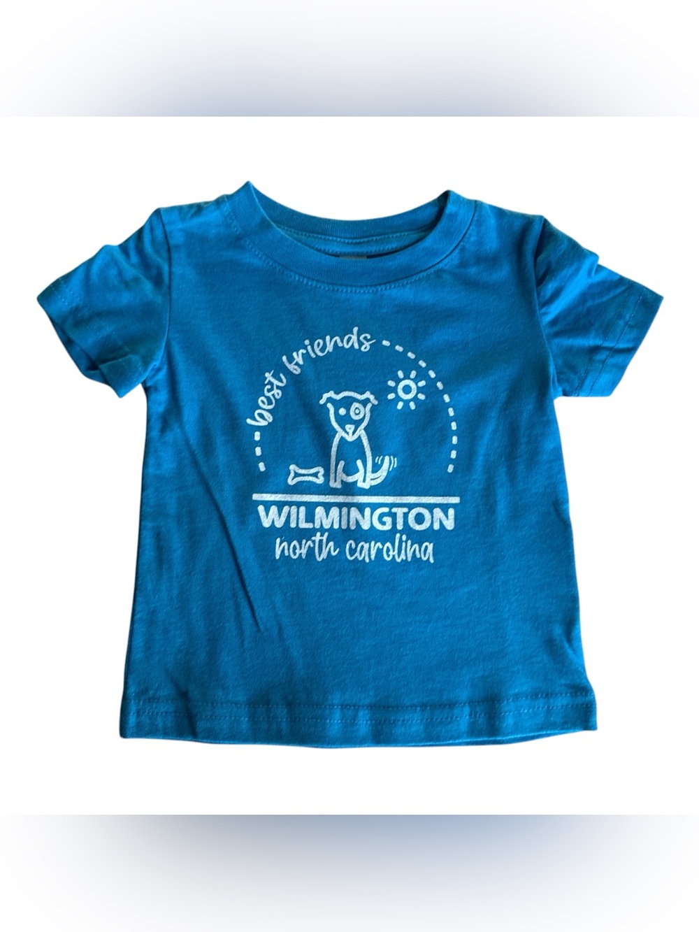 Rabbit Skins Kids Blue 'Wilmington North Carolina' Best Friends Graphic Tee